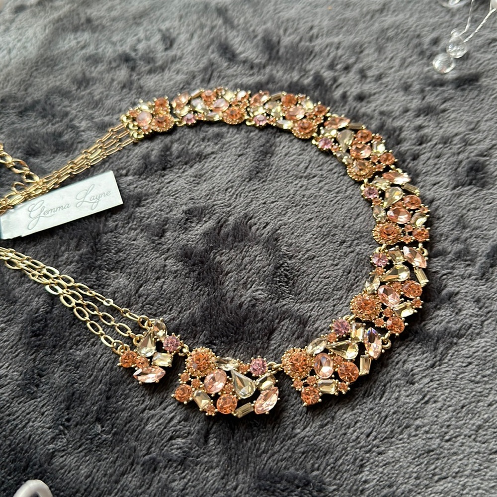 NWT *RARE* Gemma Layne Crystal Necklace